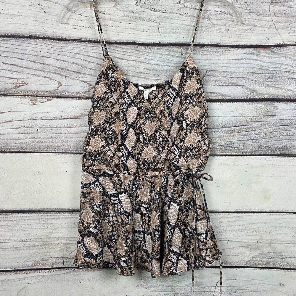 Maurices Snakeskin Print Wrap Cami Tank M
